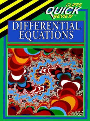 cover image of CliffsQuickReview Differential Equations